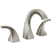 Load image into Gallery viewer, Delta Downing Spotshield Brushed Nickel 2-handle Widespread Faucet