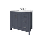 Kennesaw 35.5 inch Bathroom Vanity in Charcoal- Cabinet Only