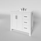 Kennesaw 35.5 inch Bathroom Vanity in White- Cabinet Only