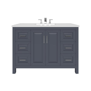 Kennesaw 47.5 inch Bathroom Vanity in Charcoal- Cabinet Only