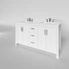 Kennesaw 59.5 inch Double Bathroom Vanity in White- Cabinet Only