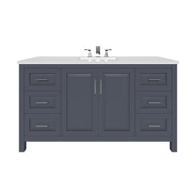 Load image into Gallery viewer, Kennesaw 59.5 inch Single Bathroom Vanity in Charcoal- Cabinet Only