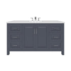 Kennesaw 59.5 inch Single Bathroom Vanity in Charcoal- Cabinet Only