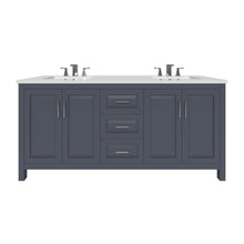 Load image into Gallery viewer, Kennesaw 71.5 inch Double Bathroom Vanity in Charcoal- Cabinet Only