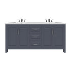 Kennesaw 71.5 inch Double Bathroom Vanity in Charcoal- Cabinet Only