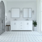 Kennesaw 71.5 inch Double Bathroom Vanity in White- Cabinet Only