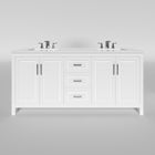 Kennesaw 71.5 inch Double Bathroom Vanity in White- Cabinet Only