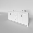 Kennesaw 71.5 inch Double Bathroom Vanity in White- Cabinet Only