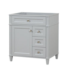 Load image into Gallery viewer, Kensington 30 Right in Solid Wood Vanity in Metal Gray - Cabinet Only Ethan Roth