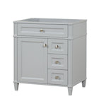 Kensington 29.5 Right in All Wood Vanity in Metal Gray - Cabinet Only ER VANITIES