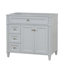 Load image into Gallery viewer, Kensington 35.5 Left in All Wood Vanity in Metal Gray - Cabinet Only ER VANITIES
