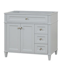 Load image into Gallery viewer, Kensington 35.5 Right in All Wood Vanity in Metal Gray - Cabinet Only ER VANITIES