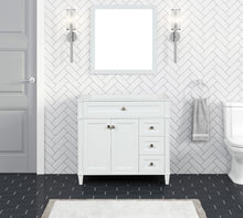 Load image into Gallery viewer, Kensington 36 Right Drawers in Solid Wood Vanity in Bright White - Cabinet Only Ethan Roth