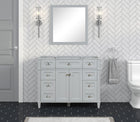 Kensington 42 in Solid Wood Vanity in Metal Gray - Cabinet Only Ethan Roth