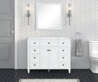 Kensington 42 in Solid Wood Vanity in Bright White - Cabinet Only Ethan Roth