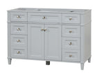 Kensington 48 in Solid Wood Vanity in Metal Gray - Cabinet Only Ethan Roth