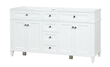 Load image into Gallery viewer, Kensington 60 Double in Solid Wood Vanity in Bright White - Cabinet Only Ethan Roth