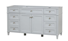 Load image into Gallery viewer, Kensington 59.5 Single in All Wood Vanity in Metal Gray - Cabinet Only ER VANITIES