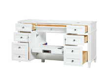 Load image into Gallery viewer, Kensington 59.5 Single in All Wood Vanity in Bright White - Cabinet Only ER VANITIES