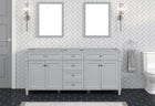 Kensington 72 in Solid Wood Vanity in Metal Gray - Cabinet Only Ethan Roth