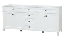 Load image into Gallery viewer, Kensington 71.5 in All Wood Vanity in White - Cabinet Only ER VANITIES