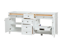 Load image into Gallery viewer, Kensington 71.5 in All Wood Vanity in White - Cabinet Only ER VANITIES