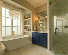 Load image into Gallery viewer, Kensington 41.5 in All Wood Vanity in Navy Blue - Cabinet Only