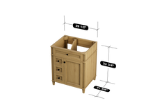 Load image into Gallery viewer, Kensington 29.5 Left Drawers in All Wood Vanity in Desert Oak - Cabinet Only