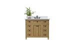 Kensington 41.5 in All Wood Vanity in Desert Oak - Cabinet Only