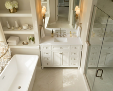 Load image into Gallery viewer, Kensington 41.5 in All Wood Vanity in Bright White - Cabinet Only