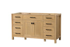 London 59.5 Inch- Single Bathroom Vanity in Desert Oak