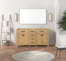 Load image into Gallery viewer, London 59.5 Inch- Double Bathroom Vanity in Desert Oak