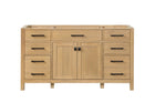 London 59.5 Inch- Single Bathroom Vanity in Desert Oak