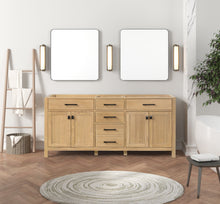 Load image into Gallery viewer, London 71.5 Inch- Double Bathroom Vanity in Desert Oak