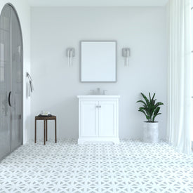 Marietta 29.5 inch Bathroom Vanity in White- Cabinet Only