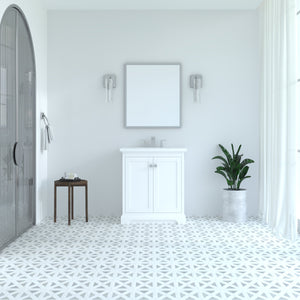 Marietta 29.5 inch Bathroom Vanity in White- Cabinet Only