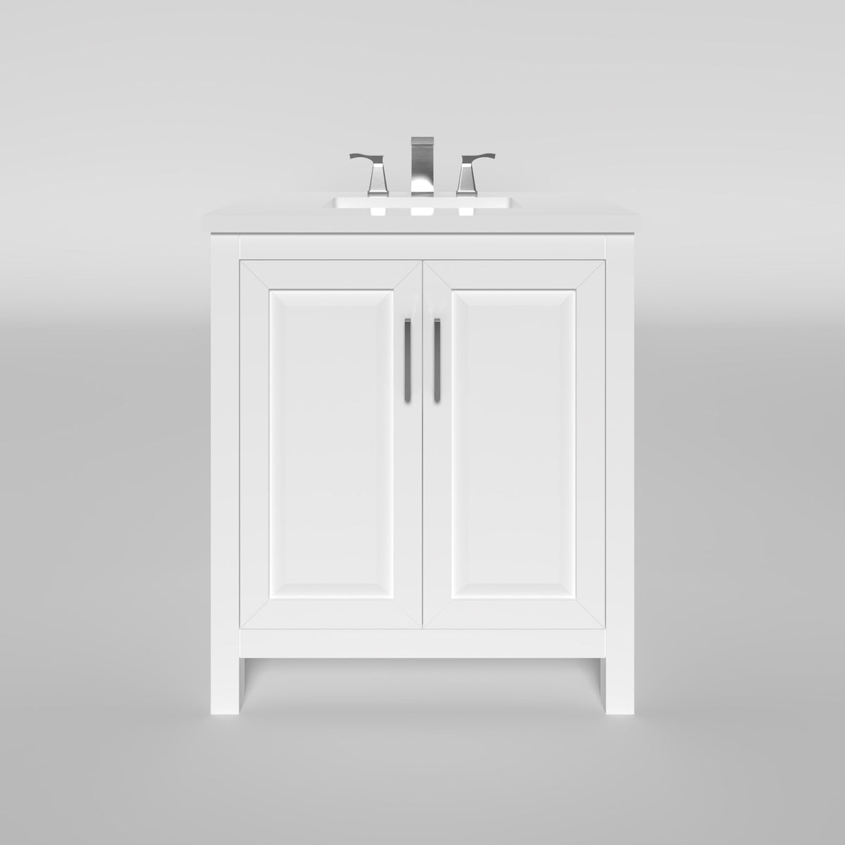 29 Inch Vanity Kennesaw 29.5 inch Bathroom Vanity in White- Cabinet Only