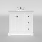Marietta 35.5 inch Bathroom Vanity in White- Cabinet Only