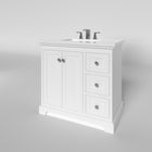 Marietta 35.5 inch Bathroom Vanity in White- Cabinet Only