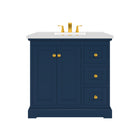 Marietta 35.5 inch Bathroom Vanity in Blue- Cabinet Only