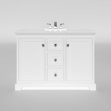 Load image into Gallery viewer, Marietta 47.5 inch Single or Double Bathroom Vanity in White- Cabinet Only