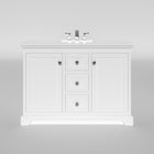 Marietta 47.5 inch Single or Double Bathroom Vanity in White- Cabinet Only