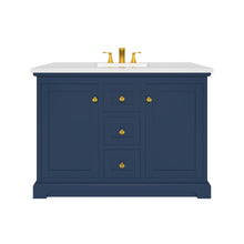 Load image into Gallery viewer, Marietta 47.5 inch Single or Double Bathroom Vanity in Blue- Cabinet Only