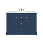Marietta 47.5 inch Single or Double Bathroom Vanity in Blue- Cabinet Only
