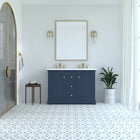 Marietta 41.5 inch Single Bathroom Vanity in Dark Blue - Cabinet Only