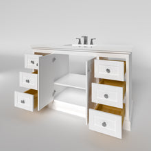 Load image into Gallery viewer, Marietta 53.5 inch Single Bathroom Vanity in White- Cabinet Only