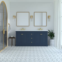 Load image into Gallery viewer, Marietta 71.5 inch Double Bathroom Vanity in Blue- Cabinet Only