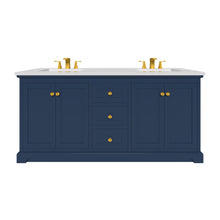 Load image into Gallery viewer, Marietta 71.5 inch Double Bathroom Vanity in Blue- Cabinet Only