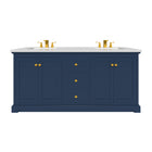 Marietta 71.5 inch Double Bathroom Vanity in Blue- Cabinet Only