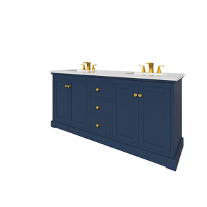 Marietta 71.5 inch Double Bathroom Vanity in Blue- Cabinet Only